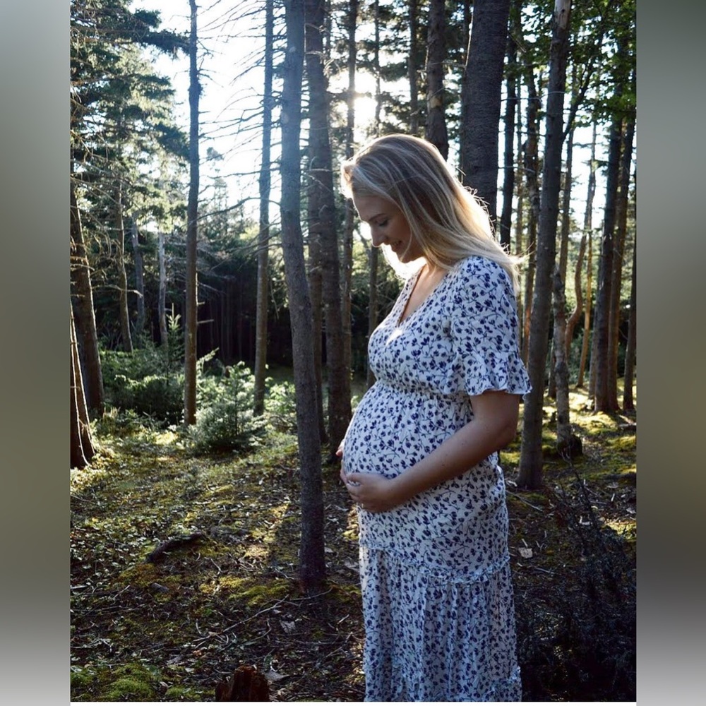 Non Maternity, but Maternity Friendly Foral Dress